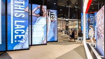 Retail signage screens at Chadstone Mall